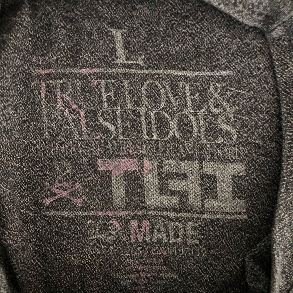 TLFI Brand Movie Poster Graphic T-Short Grey L - Picture 4 of 5